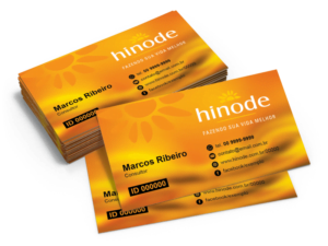 Hinode,Cartão de visitas Hinode,folder hinode