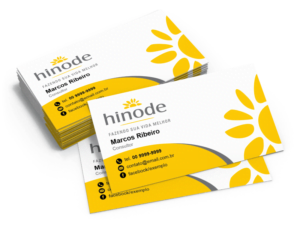 Hinode,Cartão de visitas Hinode,folder hinode