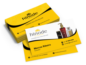 Hinode,Cartão de visitas Hinode,folder hinode