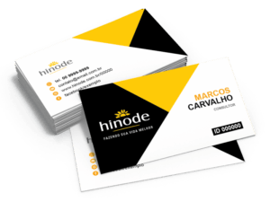 Hinode,Cartão de visitas Hinode,folder hinode