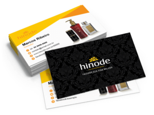 Hinode,Cartão de visitas Hinode,folder hinode