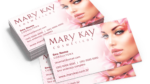 Cartão de visitas Mary Kay,folder mary kay