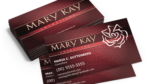 Cartão de visitas Mary Kay,folder mary kay