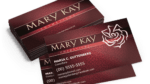 Cartão de visitas Mary Kay,folder mary kay