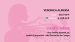 Cartão de visitas para beleza e estética
