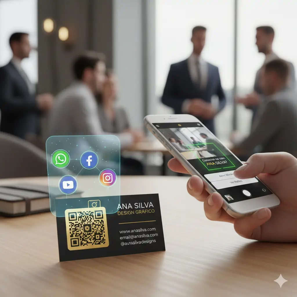 qrcode e nfc no cartao de visitas