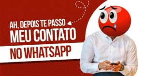 Seu cartão de visitas acabou